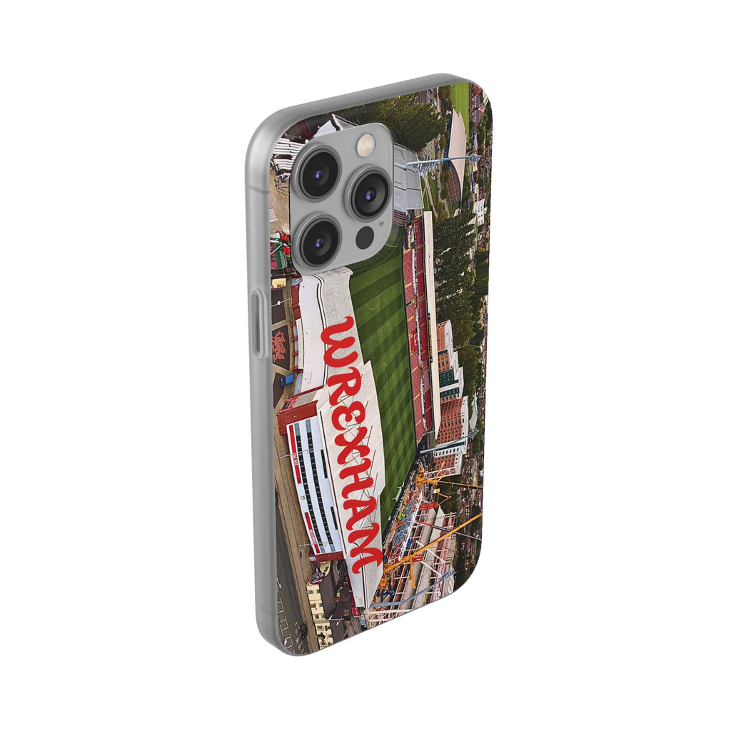 Wrexham Racecourse Stadium Photo Phone Case — Aerial Soccer Field 